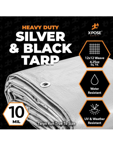 Lona de Polietileno Xpose Safety 1.83x2.44m 0.25cm Impermeable