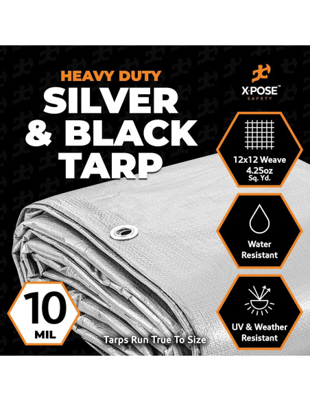 Lona de Polietileno Xpose Safety 1.83x2.44m 0.25cm Impermeable