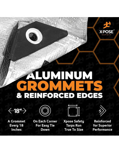 Lona de Polietileno Xpose Safety 1.83x2.44m 0.25cm Impermeable