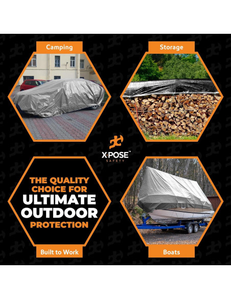 Lona de Polietileno Xpose Safety 1.83x2.44m 0.25cm Impermeable