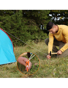 Estacas de Acero Pesadas Eurmax 25.4 cm para Camping - 8 Piezas 2