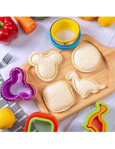 Cortador de Sándwich Nifogo 22 Pcs Dinosaurio Mickey 2