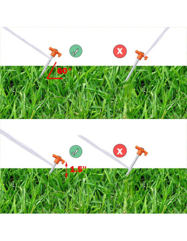 Estacas de Jardín Cheardia 20 Pack 26 cm Alta Resistencia