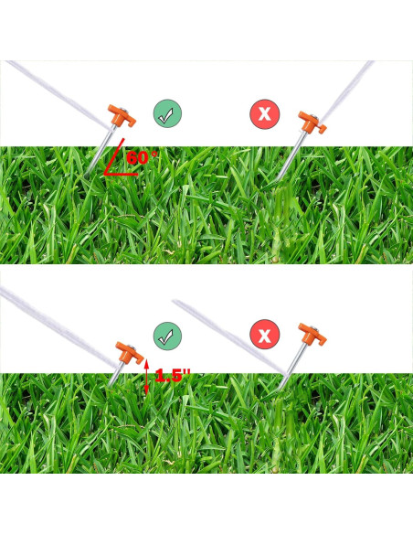 Estacas de Jardín Cheardia 20 Pack 26 cm Alta Resistencia