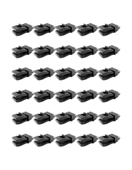 Pinzas para Lona BINCKIN 30 Pcs Alta Resistencia Negro