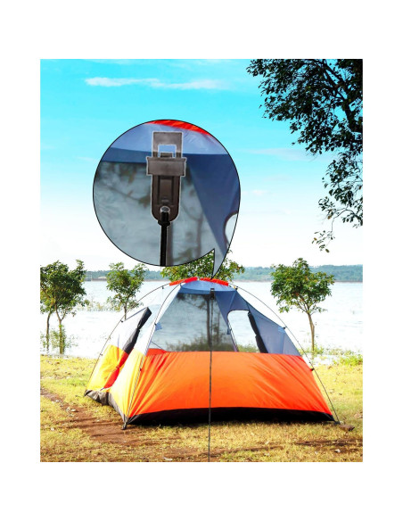 Pinzas para Lona BINCKIN 30 Pcs Alta Resistencia Negro