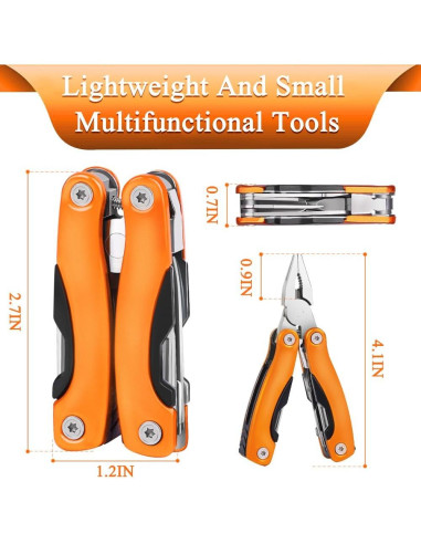 Mini Multiherramienta Portátil WSHUZEMN para Camping y Senderismo