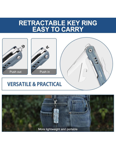 Multiherramienta de llavero NEXTOOL Mini Sailor S11 11 en 1