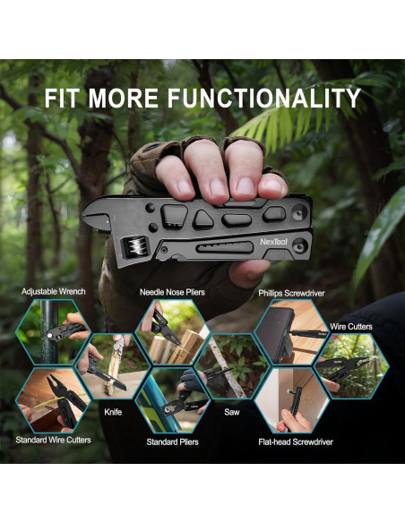 Multiherramienta 9 en 1 NEXTOOL Llave Ajustable Plegable