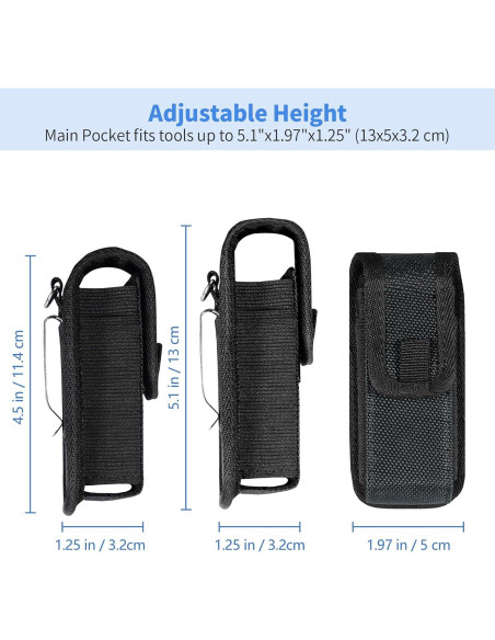Funda Multiherramienta EDC Kenobee Negra Ajustable para Leatherman