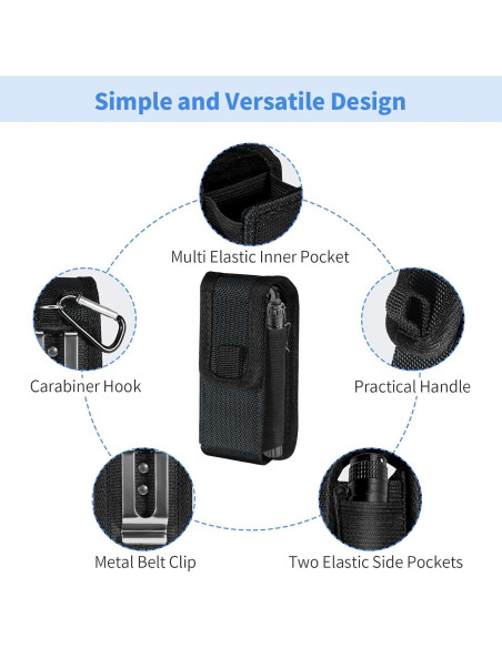 Funda Multiherramienta EDC Kenobee Negra Ajustable para Leatherman
