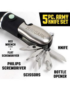 Kit de Emergencia Automotriz ZeroDark 10 en 1 con Linterna LED 2