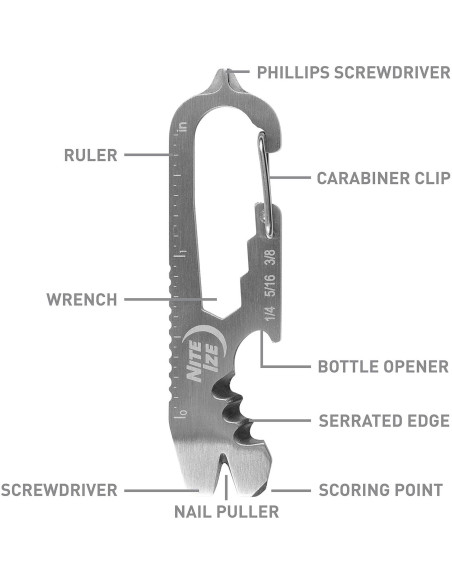 Llave Multi Herramienta Nite Ize DoohicKey Acero Inoxidable
