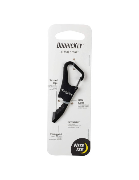 Herramienta Multiusos Nite Ize ClipKey - Negro, 6.99 cm