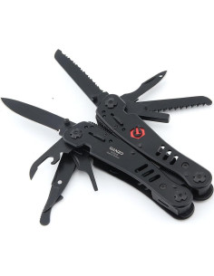 Multi Herramienta Ganzo G302-B 26 en 1 Plegable Negra 2
