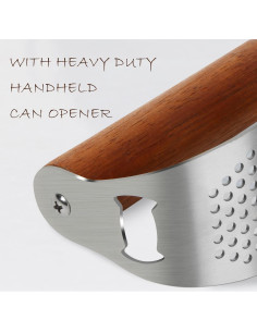 Prensa de Ajo Acero Inoxidable Auyeetek Ergonómica 108g 2