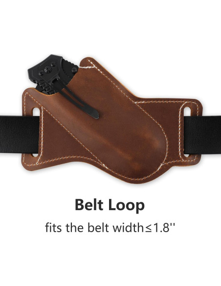 Funda de Cuchillo de Cuero Biobasedon 12.7 cm Marrón