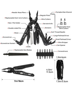 Multiherramienta BIBURY Pro 31 en 1 Acero Inoxidable Plegable 2