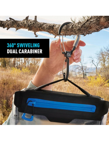 Mosquetón Doble Nite Ize FlipOut - Aluminio 18 kg - Plegable