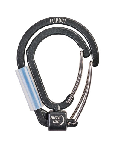 Mosquetón Doble Nite Ize FlipOut - Aluminio 18 kg - Plegable
