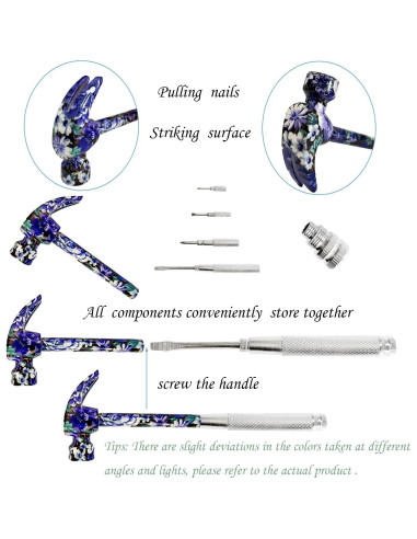 Martillo Floral Multifuncional 6 en 1 LASUND Púrpura