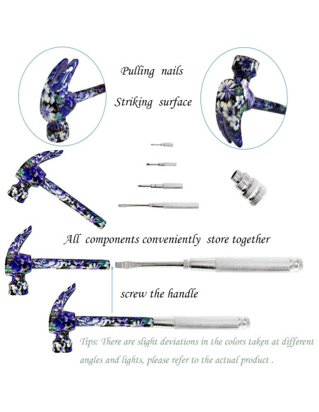 Martillo Floral Multifuncional 6 en 1 LASUND Púrpura