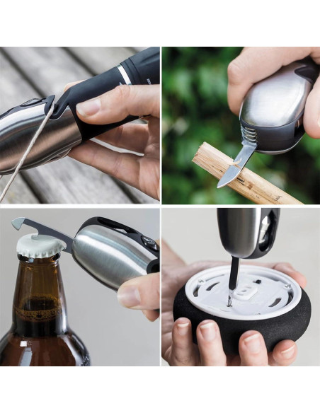 Linterna LED Multiherramienta GaiGaiMall 7 en 1 para Emergencias Linterna LED Multiherramienta GaiGaiMall 7 en 1 para Emergencias