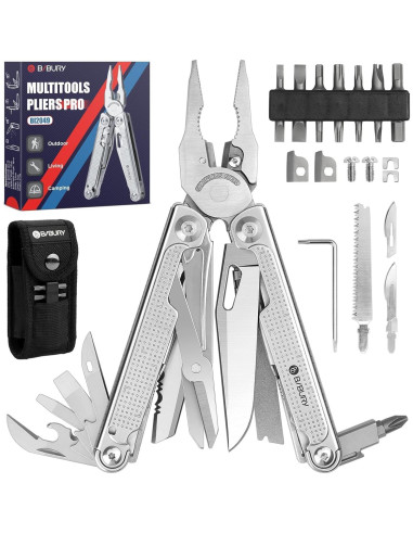 Multiherramienta BIBURY Pro BI2045/BI2049 con Pinzas y Accesorios