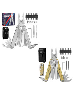 Multiherramienta Plegable BIBURY Pro Series BI2049 + BI2045 Dorado