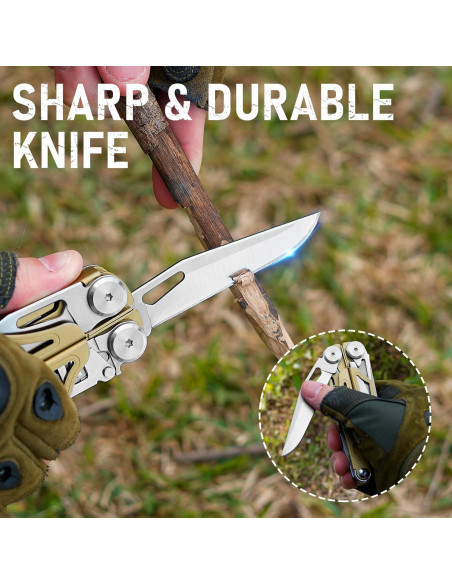 Multiherramienta Plegable BIBURY Pro Series BI2049 + BI2045 Dorado