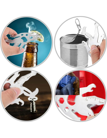 Carabinero Multi-Herramienta Ymapinc 11-en-1 Acero Inoxidable