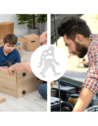 Carabinero Multi-Herramienta Ymapinc 11-en-1 Acero Inoxidable