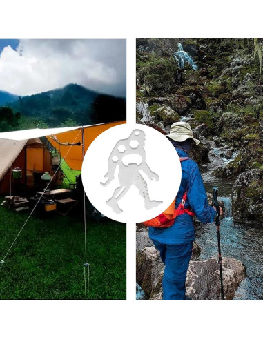 Carabinero Multi-Herramienta Ymapinc 11-en-1 Acero Inoxidable