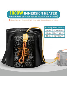 Kit de Ducha Caliente Portátil Thallike con Carpa y Bomba 2