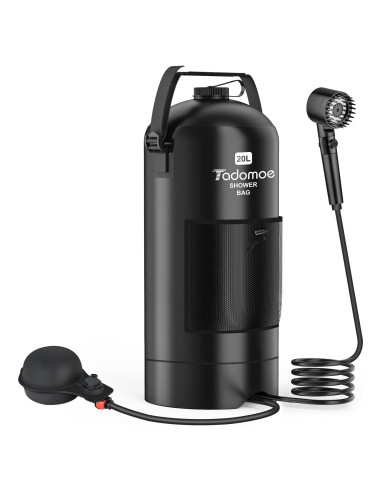 Ducha Portátil Tadomoe 20L Solar con Bomba y Cabezal