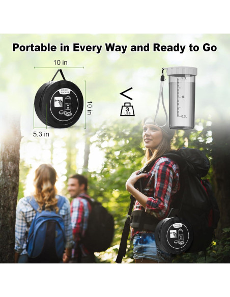 Ducha Portátil Tadomoe 20L Solar con Bomba y Cabezal Ducha Portátil Tadomoe 20L Solar con Bomba y Cabezal