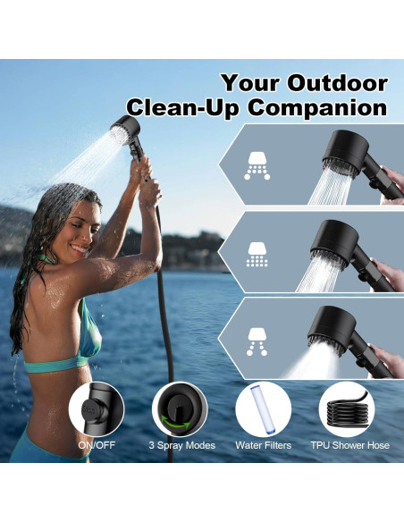 Ducha Portátil Tadomoe 20L Solar con Bomba y Cabezal Ducha Portátil Tadomoe 20L Solar con Bomba y Cabezal