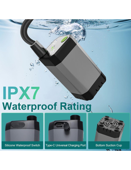 Ducha Portátil Deeteck para Camping 6000mAh IPX7 20L Ducha Portátil Deeteck para Camping 6000mAh IPX7 20L