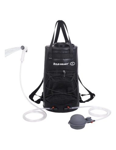 Ducha Portátil WILD HEART WF-112 22L con Bomba de Pie