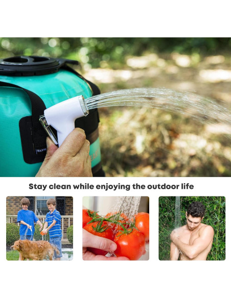 Ducha Portátil WILD HEART WF-112 22L con Bomba de Pie