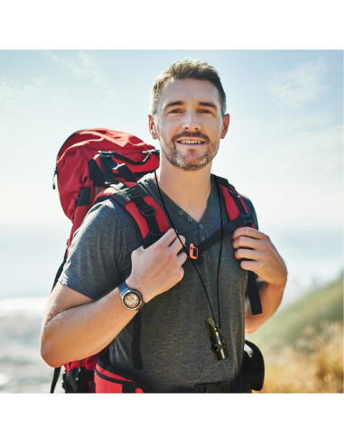 Silbato de Supervivencia 7 en 1 Mehungrered Verde