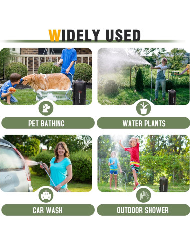 Ducha Portátil Solar 12L Teamaze JWKF0052ZH para Camping