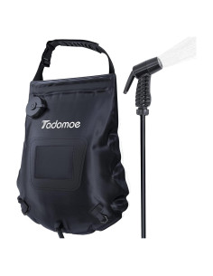 Ducha Portátil Tadomoe 20L con Calentamiento Solar y Termómetro