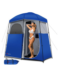 Carpa de Ducha Goplus 2 Habitaciones Impermeable 2.13m x 1.07m