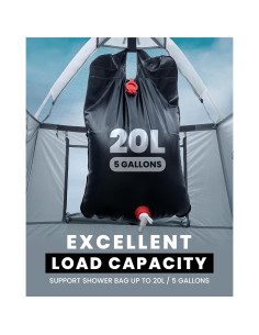 Carpa de Ducha Privada OutdoorMaster 140x140x230cm Azul 2