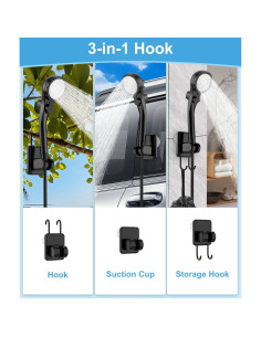 Ducha Portátil WADEO 20L Eléctrica Recargable para Camping 2