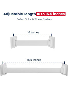 Barra de Almacenamiento de Esquina para Ducha RV Safoner 2 Paquetes 2