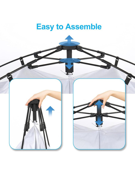 Carpa de Ducha VINGLI 2 Habitaciones 2.29m Plegable Impermeable