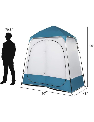Carpa de Ducha VINGLI 2 Habitaciones 2.29m Plegable Impermeable