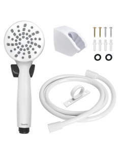 Cabezal de Ducha Awelife RV con Manguera e Interruptor Blanco
